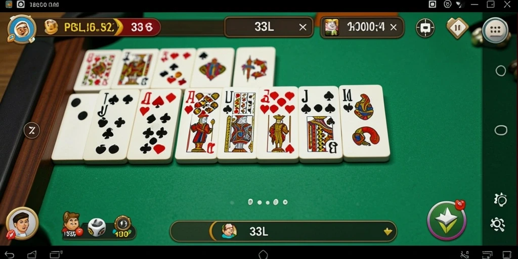 Tampilan utama gameplay Domino yang menegangkan dan seru.