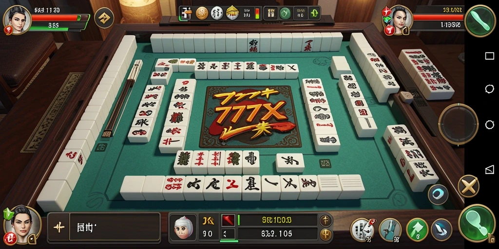 Screenshot gameplay 777ZX menampilkan momen seru permainan Mahjong.
