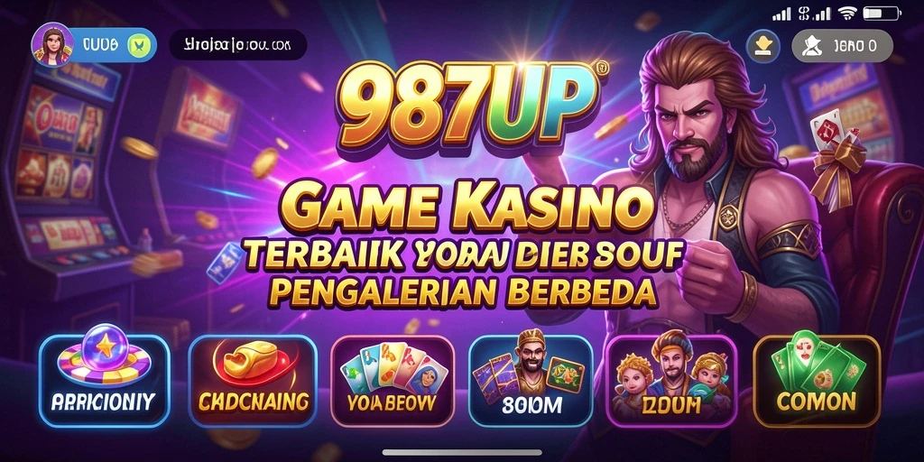 Screenshot gameplay 987UP menampilkan suasana kasino yang menegangkan.