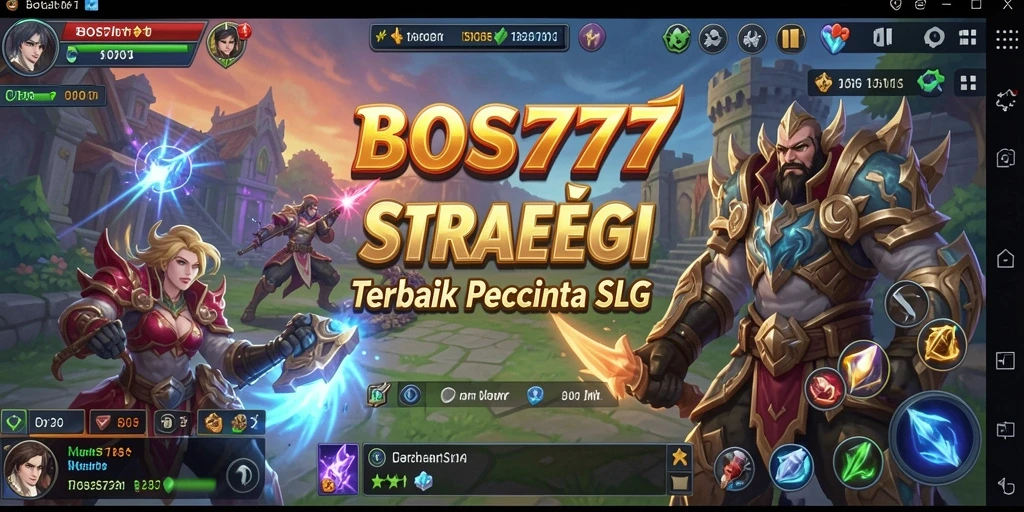 Screenshot utama BOS777 menunjukkan pertempuran menegangkan antara dua kerajaan.