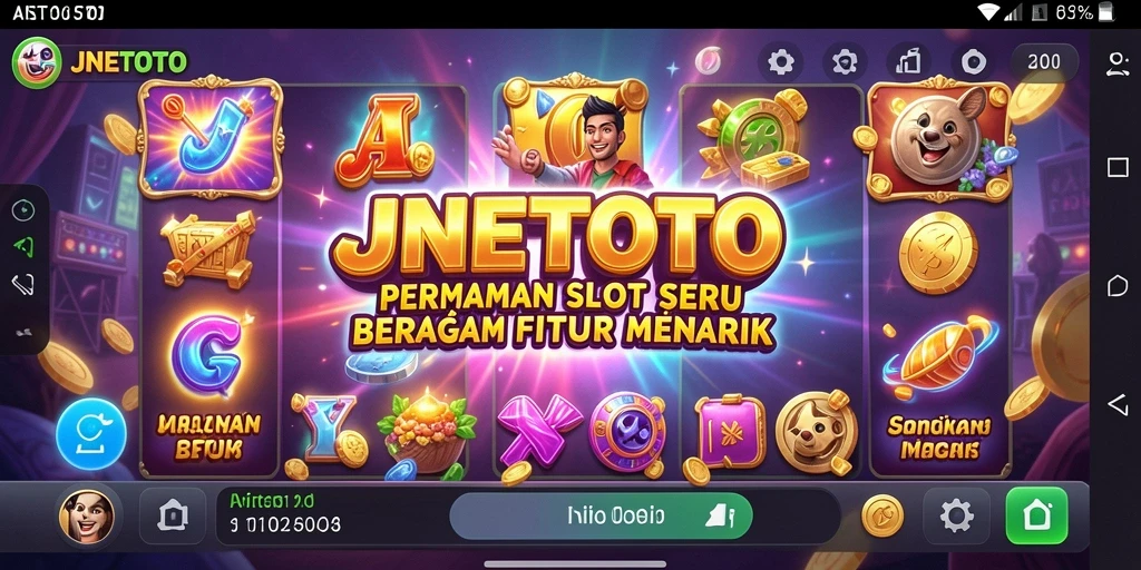 Tampilan gameplay Slot yang menarik dan seru dari JNETOTO.