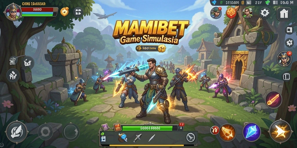 Tampilan gameplay MAMIBET dengan interaksi sosial yang menarik.