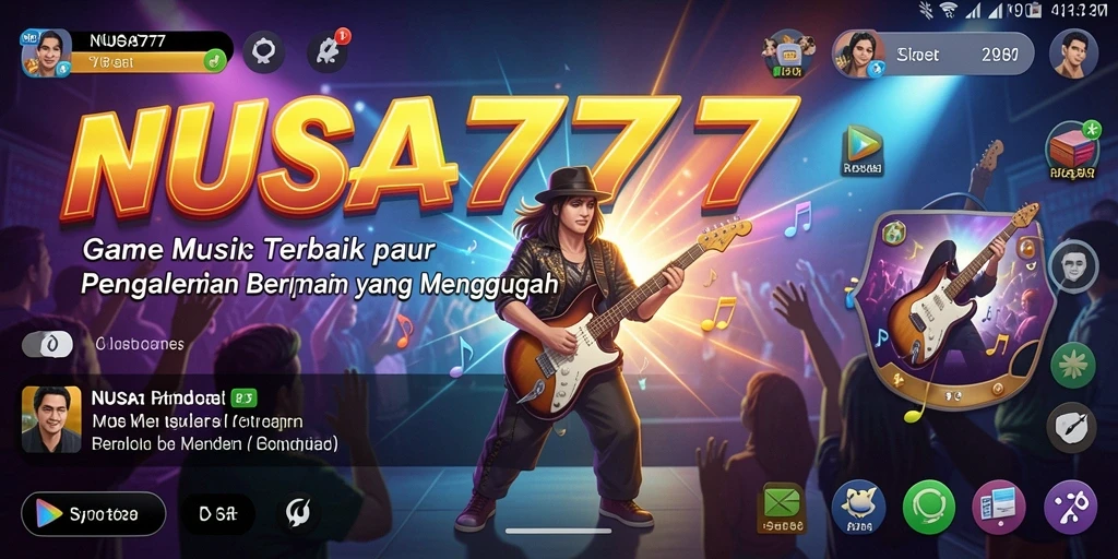 Screenshot gameplay NUSA777 dengan pengalaman musik yang seru.