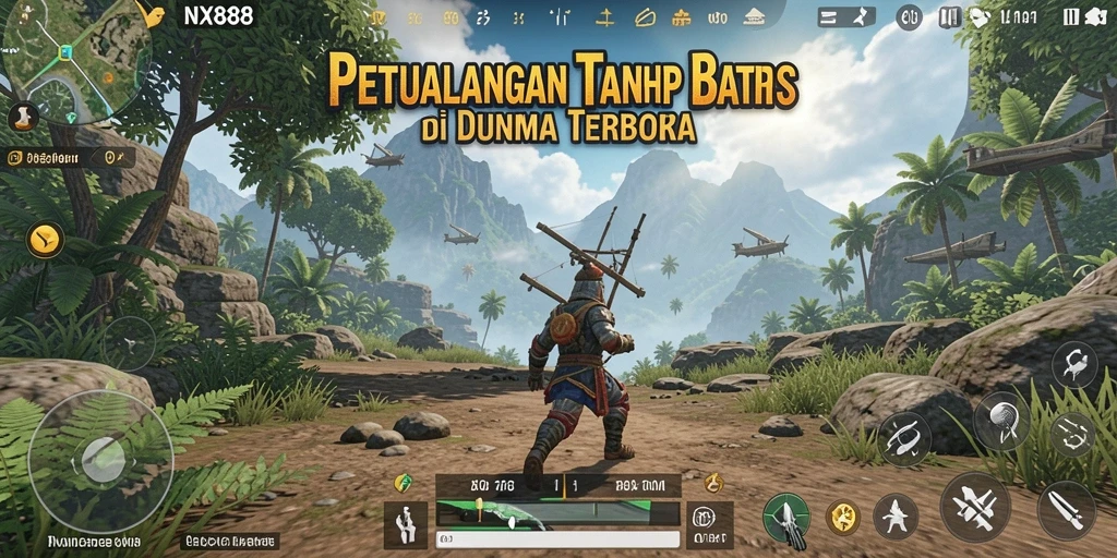 Screenshot menampilkan gameplay menarik dari NX888 di dunia terbuka.