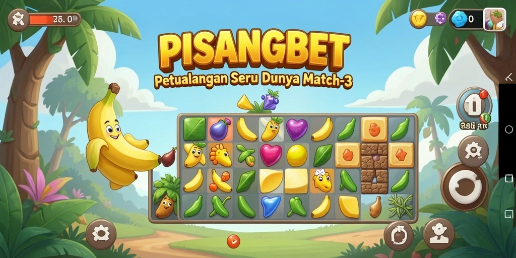 Tangkapan layar gameplay PISANGBET yang penuh warna dan menarik.