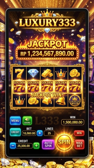 Screenshot aplikasi luxury333 dengan antarmuka intuitif.